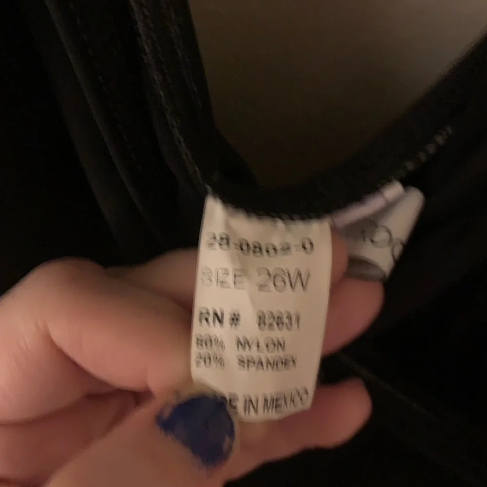 Roaman’s Black Dress Bathing Suit Women’s Size 26W - Picture 5 of 6